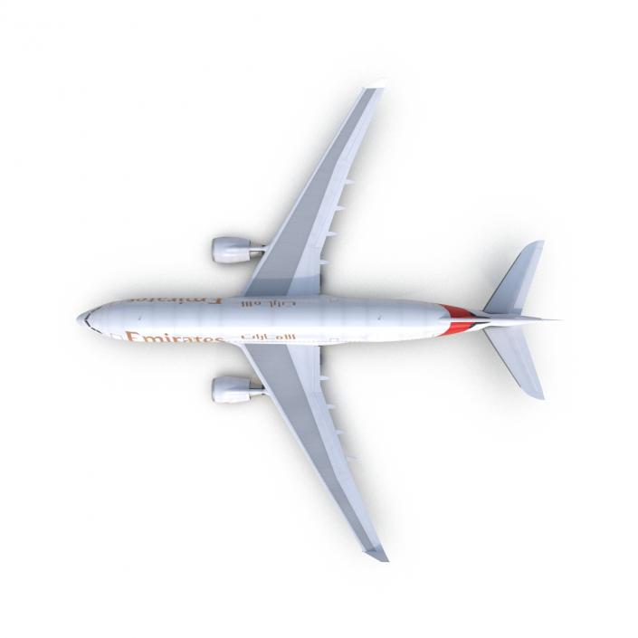 Airbus A330-P2F Emirates 3D model