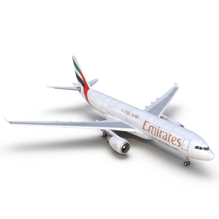 Airbus A330-P2F Emirates 3D model