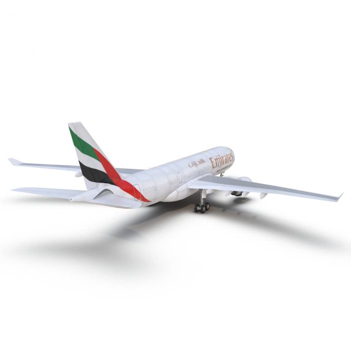 Airbus A330-P2F Emirates 3D model