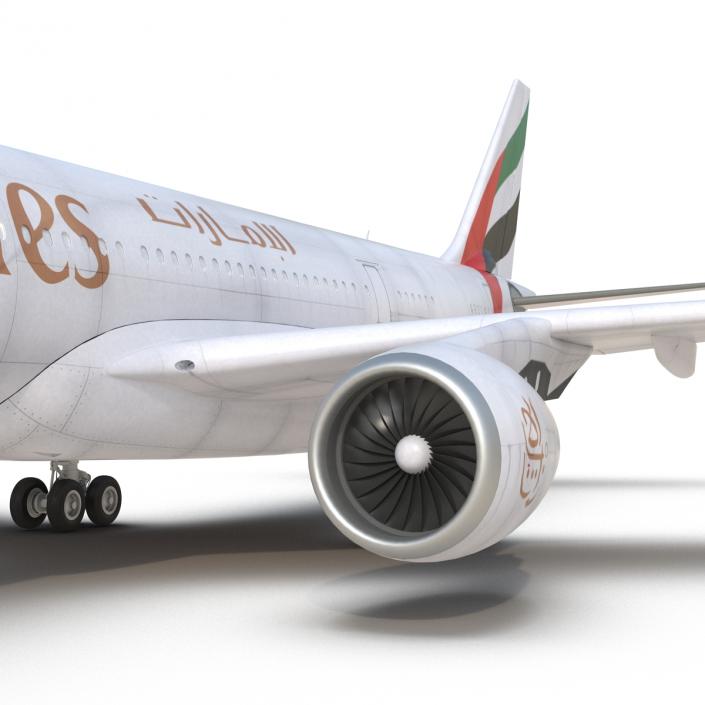 Airbus A330-P2F Emirates 3D model