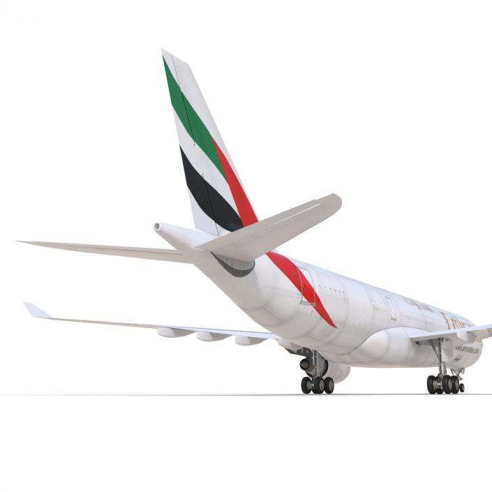 Airbus A330-P2F Emirates 3D model