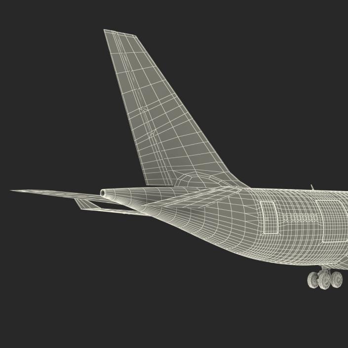 Airbus A330-P2F Emirates 3D model