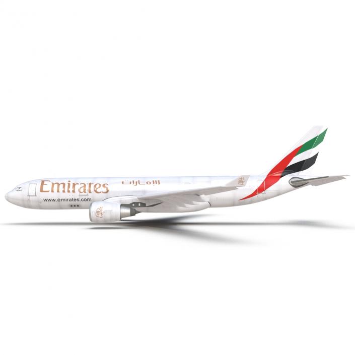 3D Airbus A330-P2F Emirates Rigged