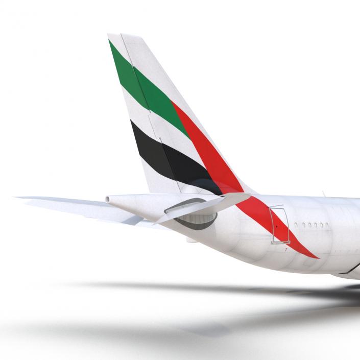 3D Airbus A330-P2F Emirates Rigged