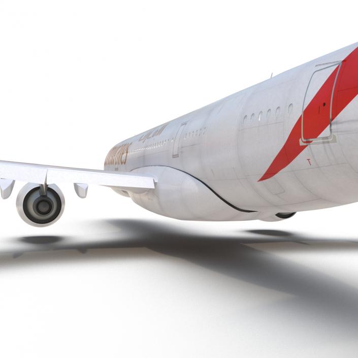 3D Airbus A330-P2F Emirates Rigged