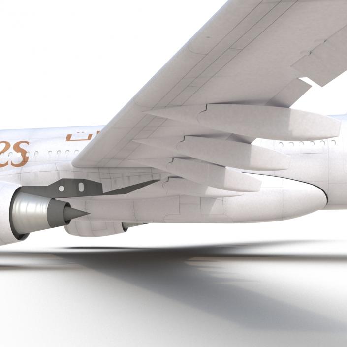 3D Airbus A330-P2F Emirates Rigged