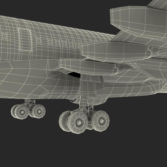 3D Airbus A330-P2F Emirates Rigged