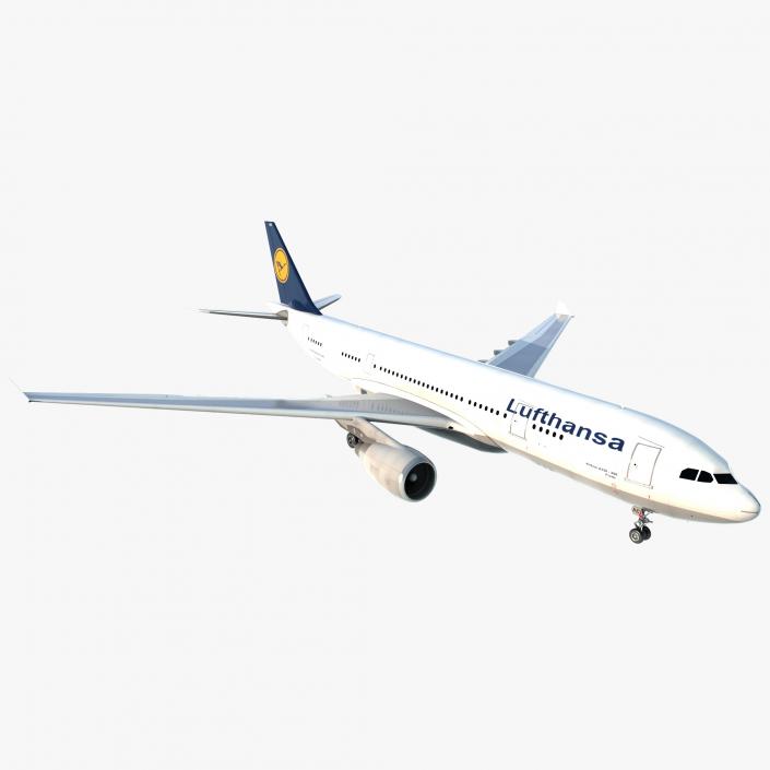 3D model Airbus A330-P2F Lufthansa