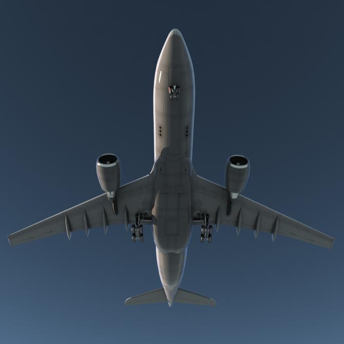 3D model Airbus A330-P2F Lufthansa