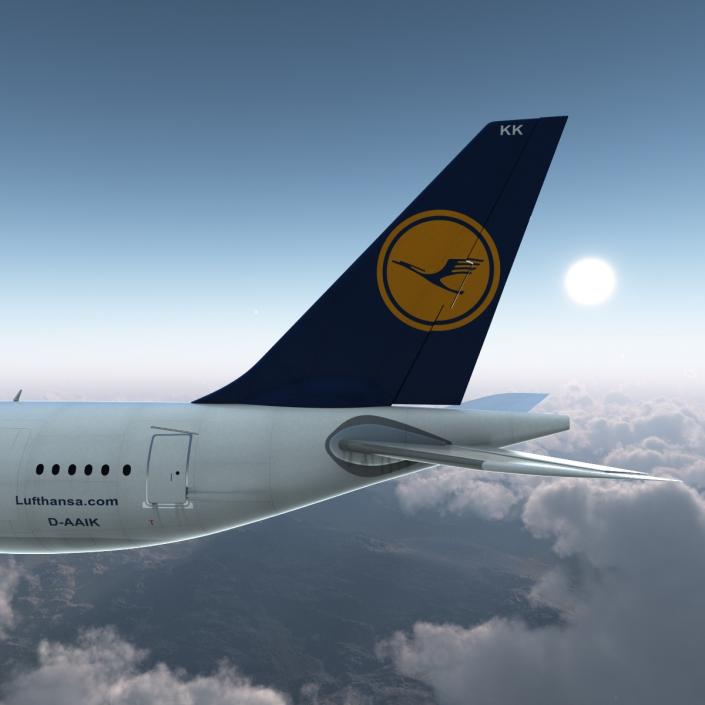 3D model Airbus A330-P2F Lufthansa