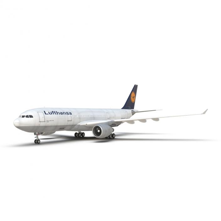 3D model Airbus A330-P2F Lufthansa