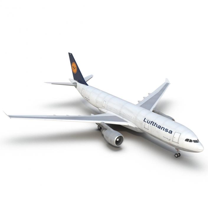 3D model Airbus A330-P2F Lufthansa