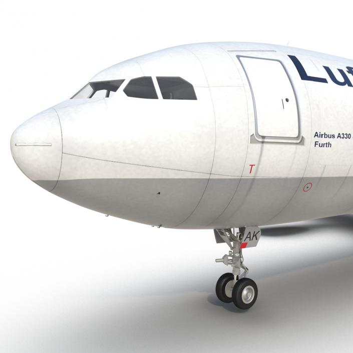 3D model Airbus A330-P2F Lufthansa