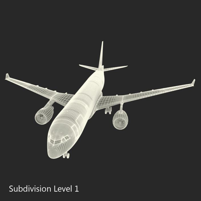 3D model Airbus A330-P2F Lufthansa