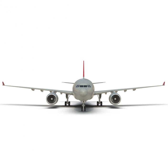 Airbus A330-P2F Northwest Airlines 3D model