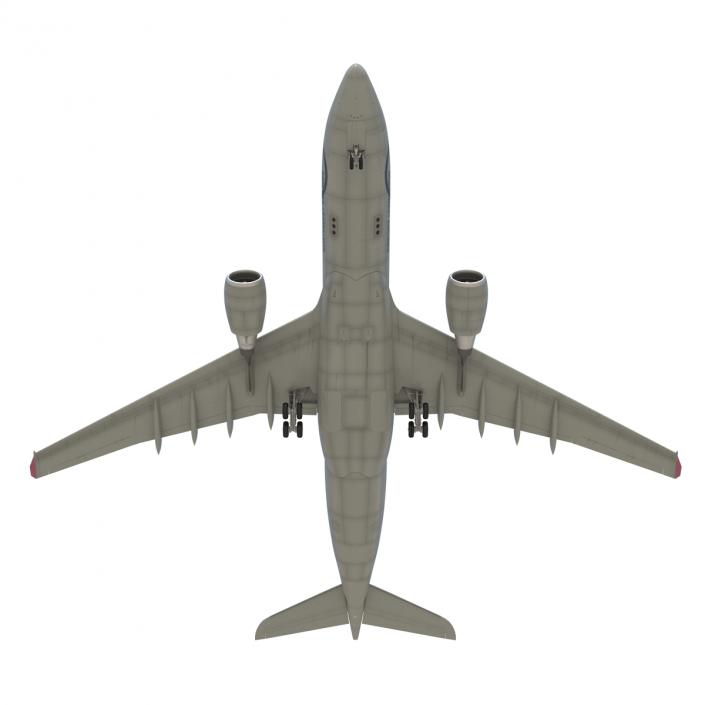 Airbus A330-P2F Northwest Airlines 3D model