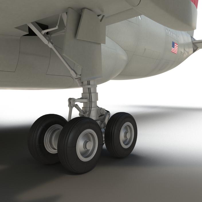 Airbus A330-P2F Northwest Airlines 3D model