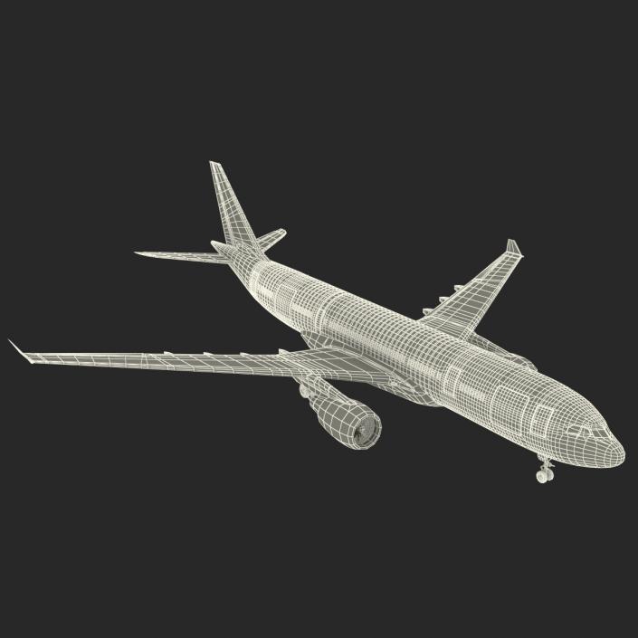 Airbus A330-P2F Northwest Airlines 3D model