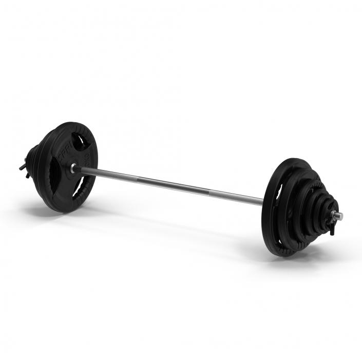 3D model Barbell and Plates 2