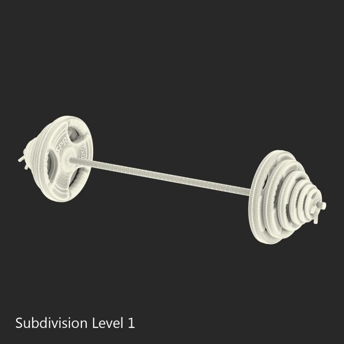 3D model Barbell and Plates 2