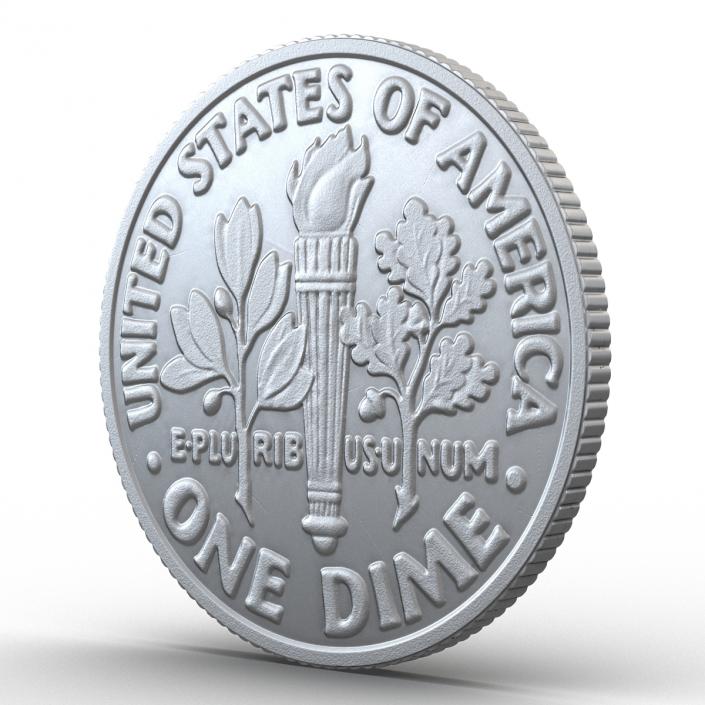 3D Dime United States Coin model