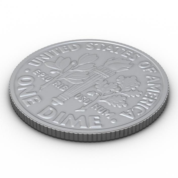 3D Dime United States Coin model