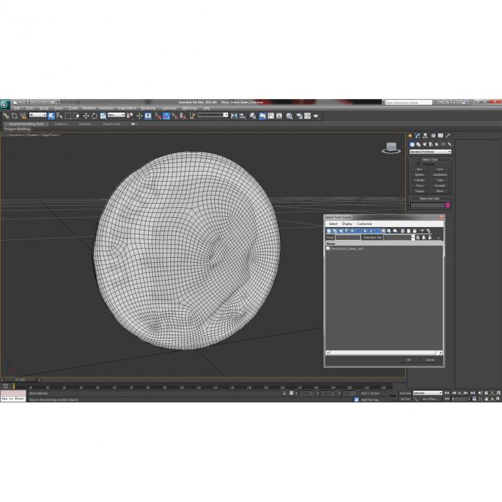 3D Dime United States Coin model