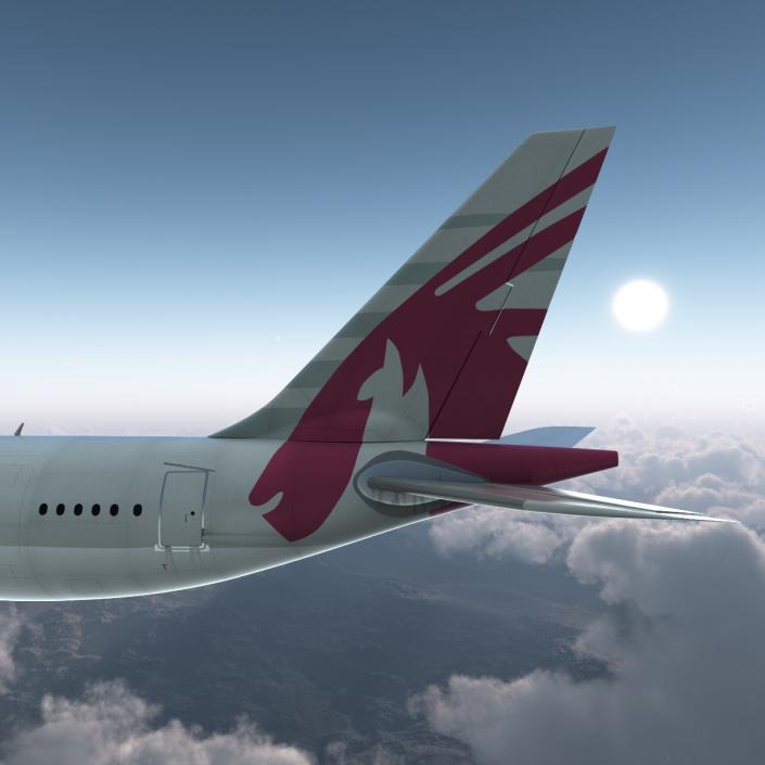 3D Airbus A330-P2F Qatar