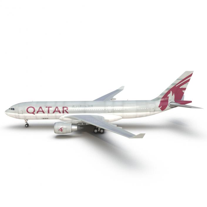 3D Airbus A330-P2F Qatar