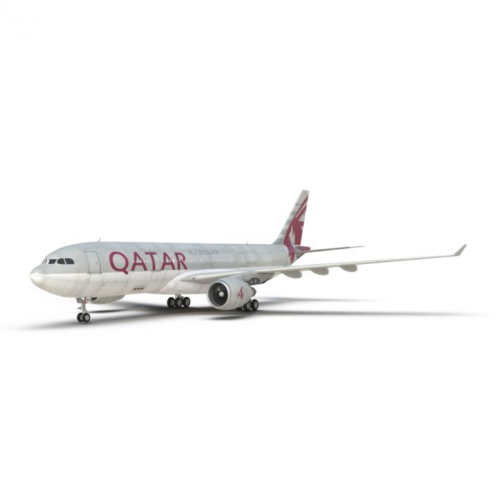 3D Airbus A330-P2F Qatar