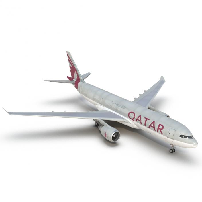 3D Airbus A330-P2F Qatar