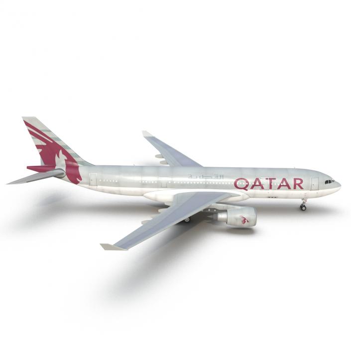 3D Airbus A330-P2F Qatar