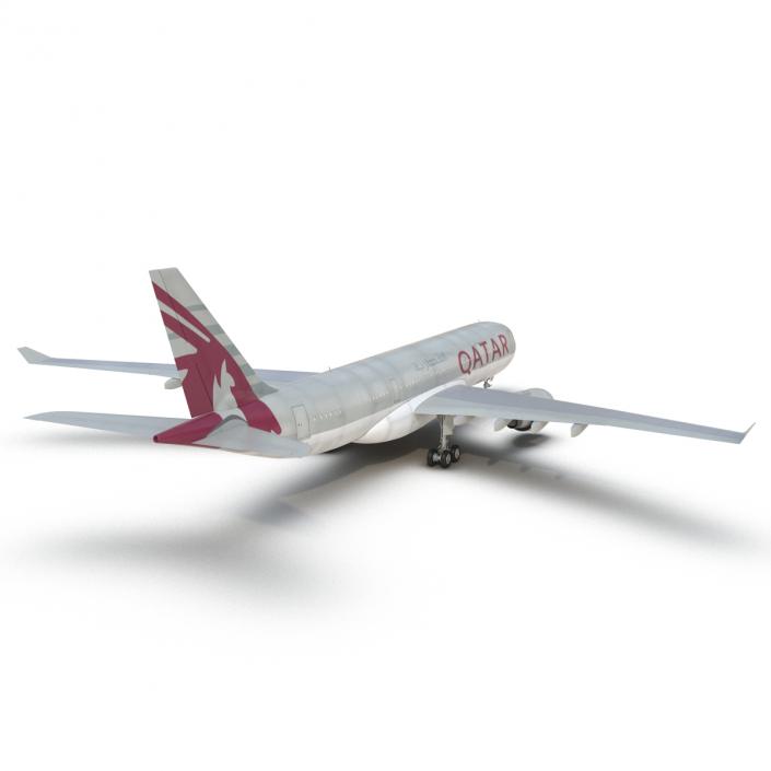 3D Airbus A330-P2F Qatar