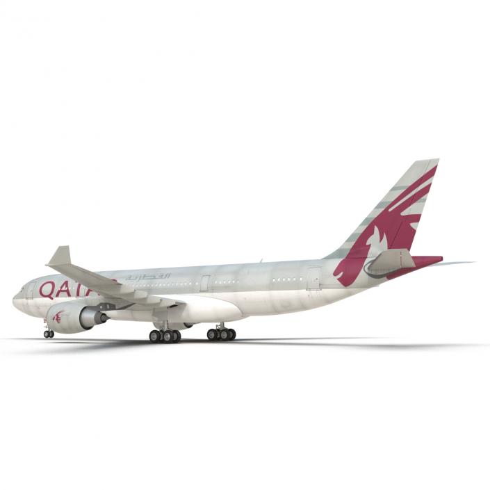 3D Airbus A330-P2F Qatar