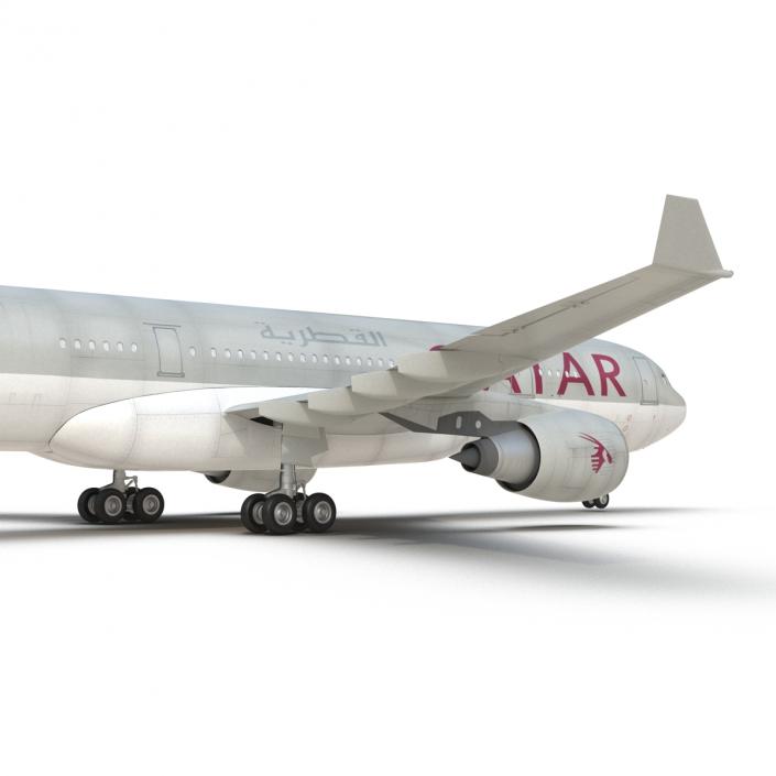 3D Airbus A330-P2F Qatar