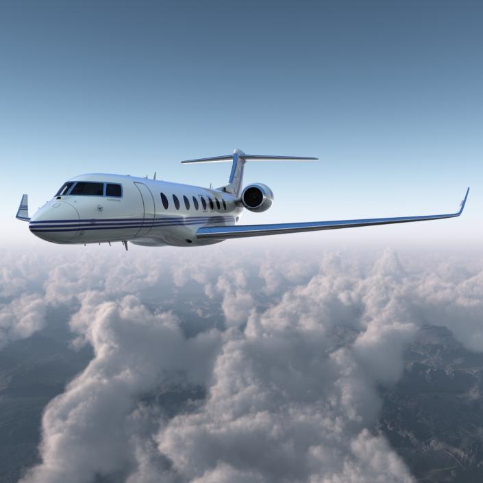 Gulfstream G650 Rigged 2 3D model