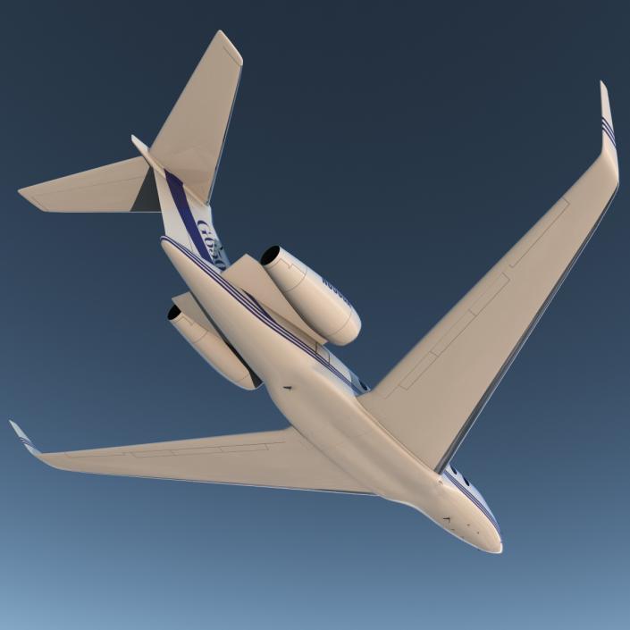 Gulfstream G650 Rigged 2 3D model