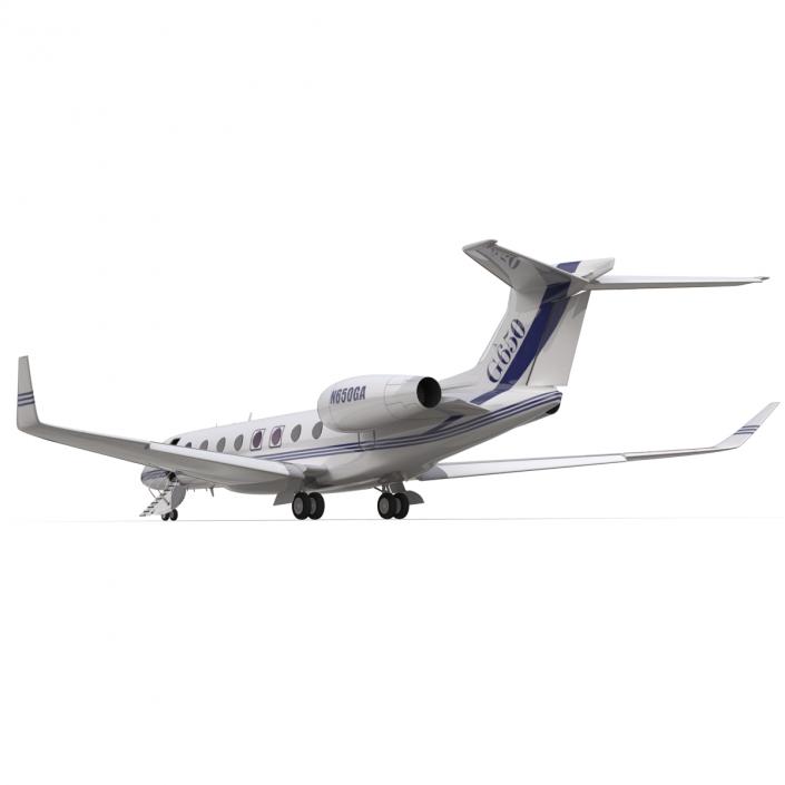 Gulfstream G650 Rigged 2 3D model