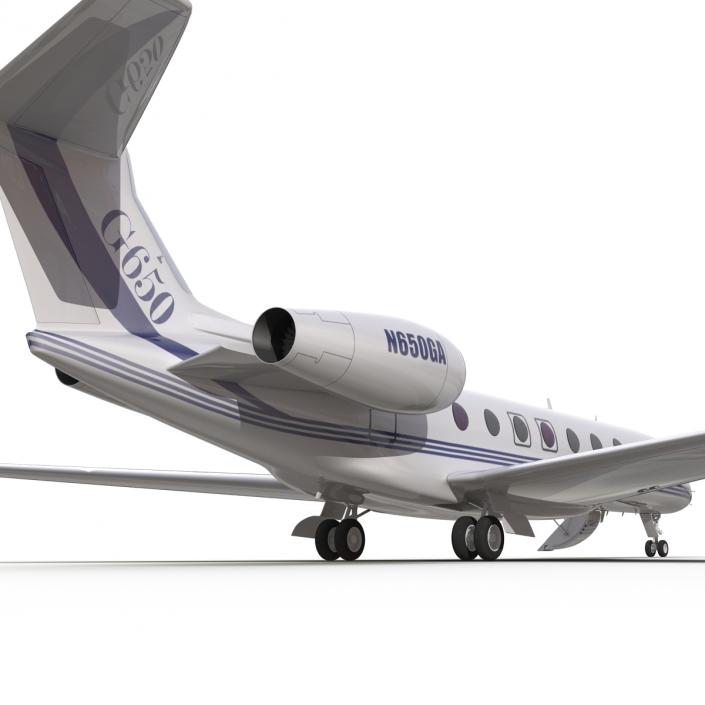 Gulfstream G650 Rigged 2 3D model