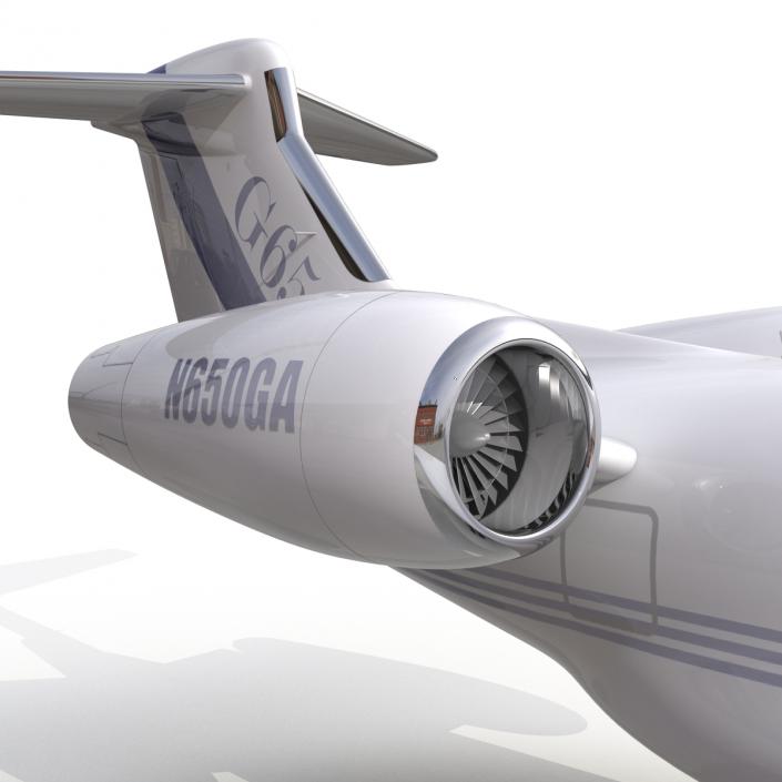 Gulfstream G650 Rigged 2 3D model