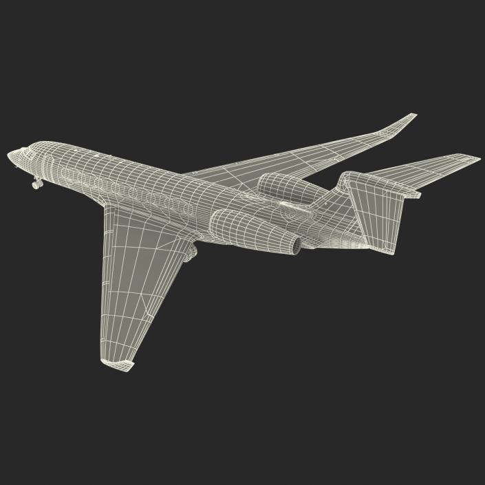 Gulfstream G650 Rigged 2 3D model