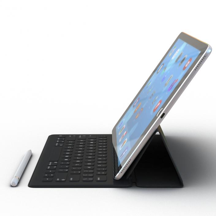 iPad Pro with PencilandSmart Keyboard 3D