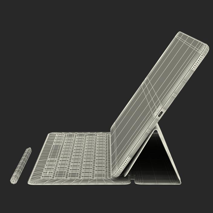 iPad Pro with PencilandSmart Keyboard 3D