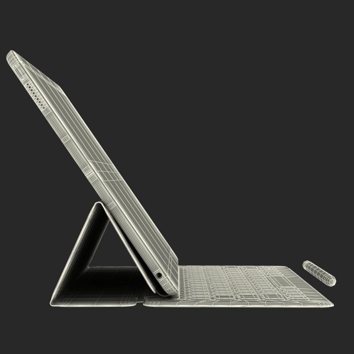 iPad Pro with PencilandSmart Keyboard 3D