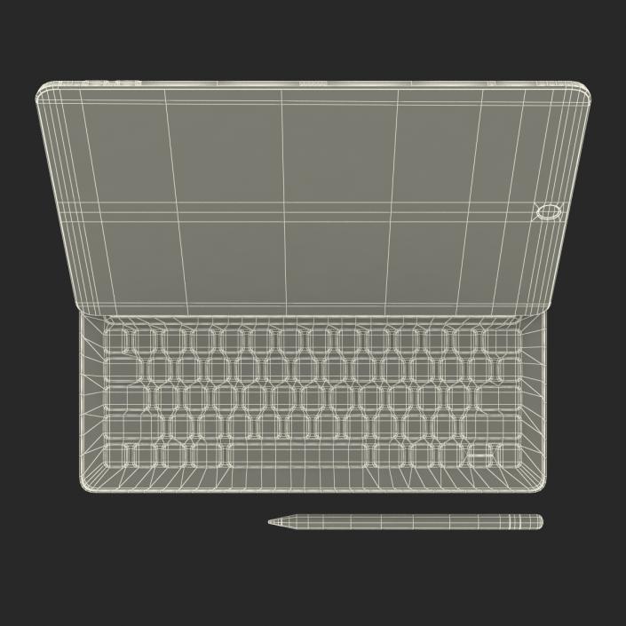 iPad Pro with PencilandSmart Keyboard 3D