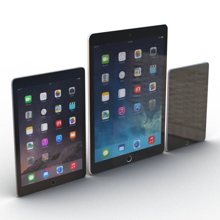 3D iPads 3D Models Collection 3 model