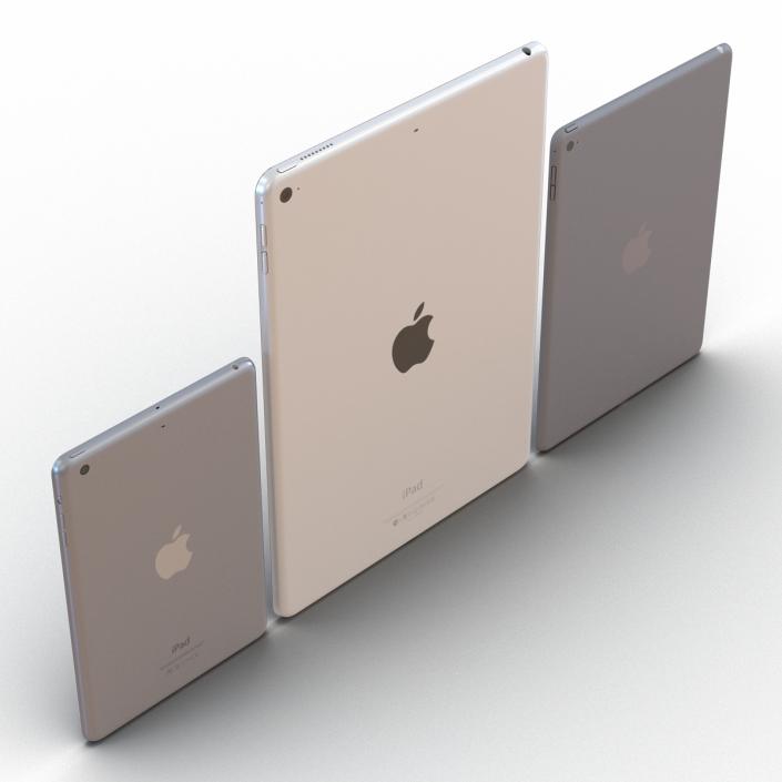 3D iPads 3D Models Collection 3 model