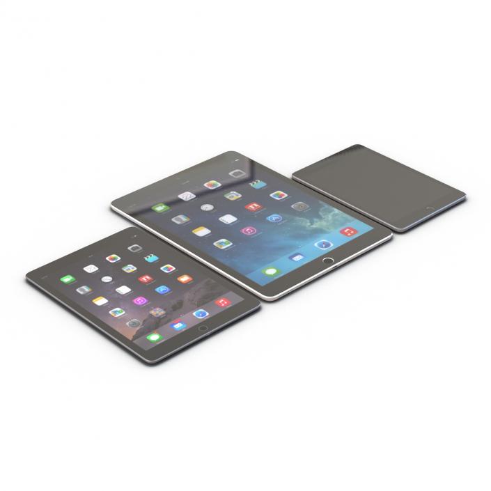 3D iPads 3D Models Collection 3 model