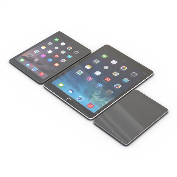 3D iPads 3D Models Collection 3 model