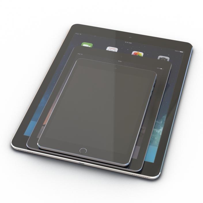 3D iPads 3D Models Collection 3 model